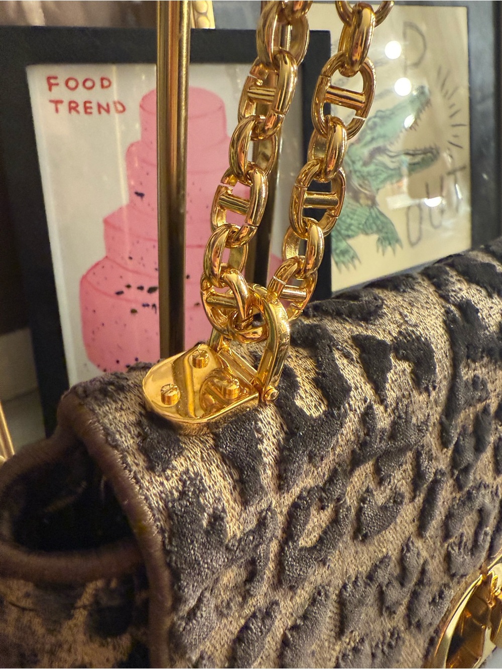 Christian Dior Leopard Caro Shoulder Bag - Picture 12 of 15
